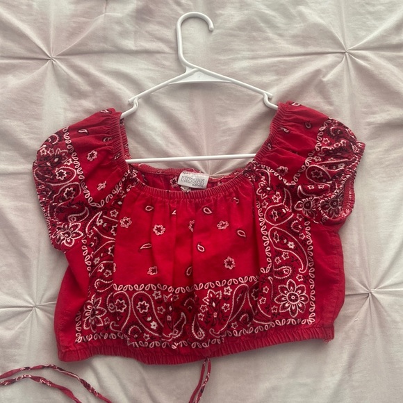 Tops - Red Crop top